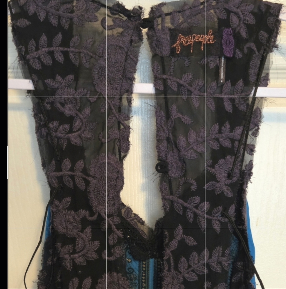 NWOT SIZE 4 FREE PEOPLE "STARDUST" MAXI DRESS - Picture 11 of 14